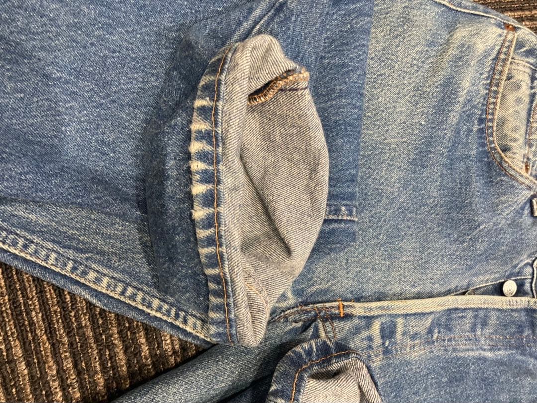 80's USA製 levi's 501 赤耳移行期 金脇割W34L34