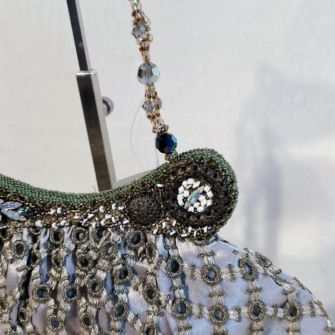 希少 新品タグ付き bagteria バグテリア ビーズ刺繍バッグ Y2K