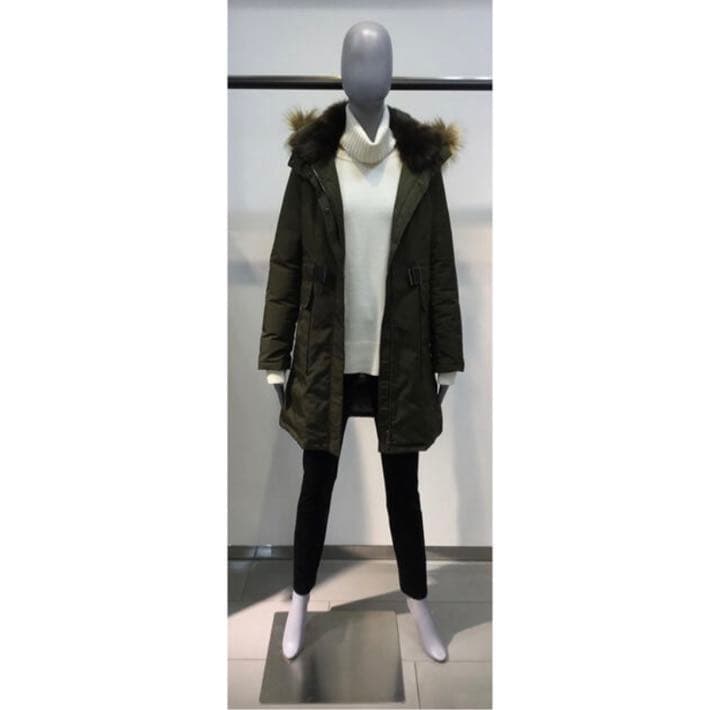 Theory ダウンコート カーキ