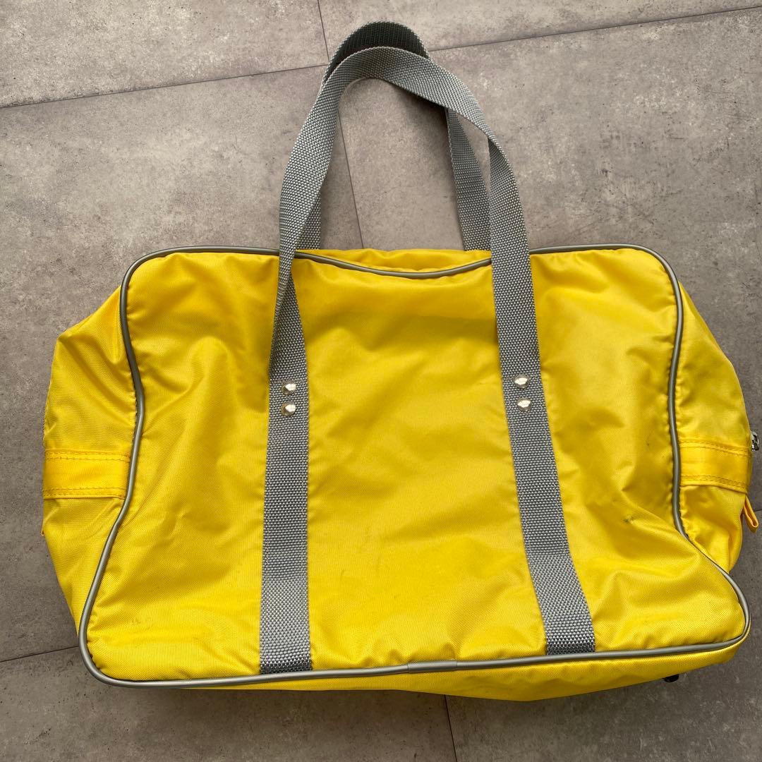 ワッぺ イエロー 黄色 旧型 ワールドペガサス スクバ スクールバッグ　Y2K