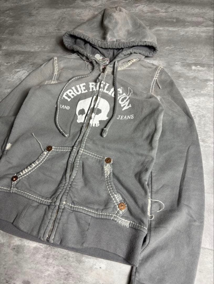 【希少】true religion パーカー Y2K グレー yokosquad