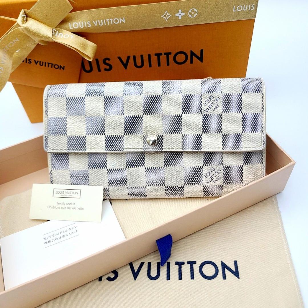 ルイヴィトン ダミエアズール 長財布 ポルトフォイユ サラ N61735