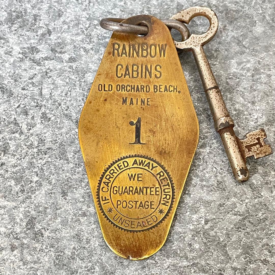 アメリカ製USA メイン ヴィンテージ モーテル ホテル キー No1