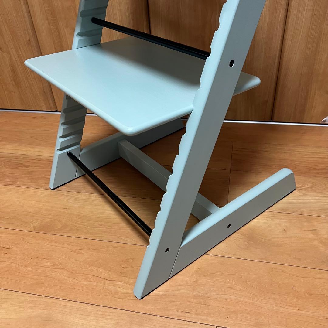 ストッケ　トリップトラップ　シリアル7 s/n7 水色　ベビーチェア