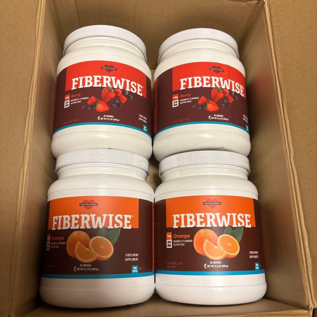 【新品】メラルーカ ファイバーワイズ ベリー ・ オレンジ600g × 各2個