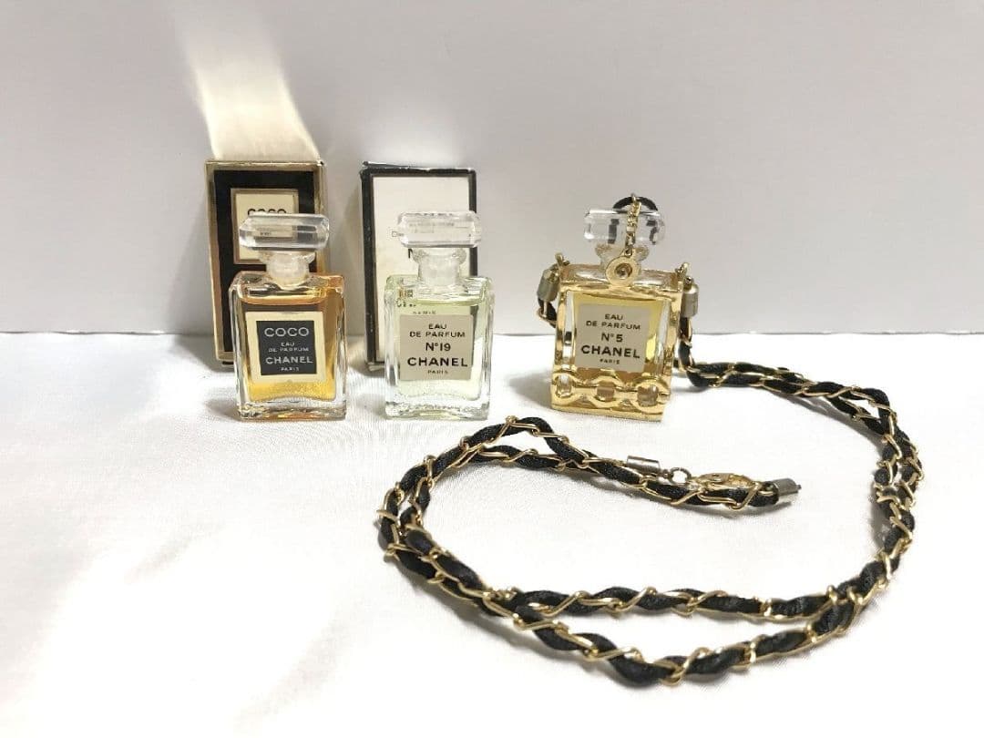 CHANEL シャネル 香水 ネックレス ミニ香水 3点セット No.5 EDP