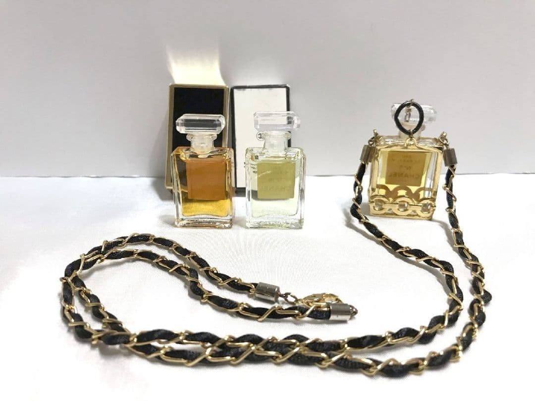 CHANEL シャネル 香水 ネックレス ミニ香水 3点セット No.5 EDP
