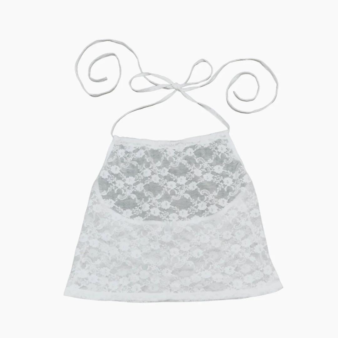 DRAW Lace 2way Tops 白