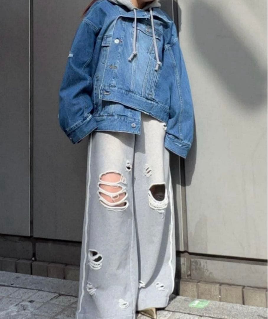 MAISON SPECIAL オーバーサイズ デニムジャケット 2WAY