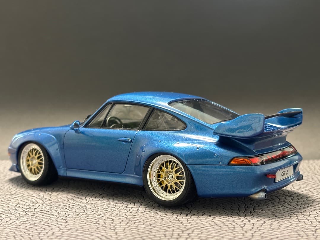 タミヤ ポルシェ911 GT2 1/24 プラモデル 完成品