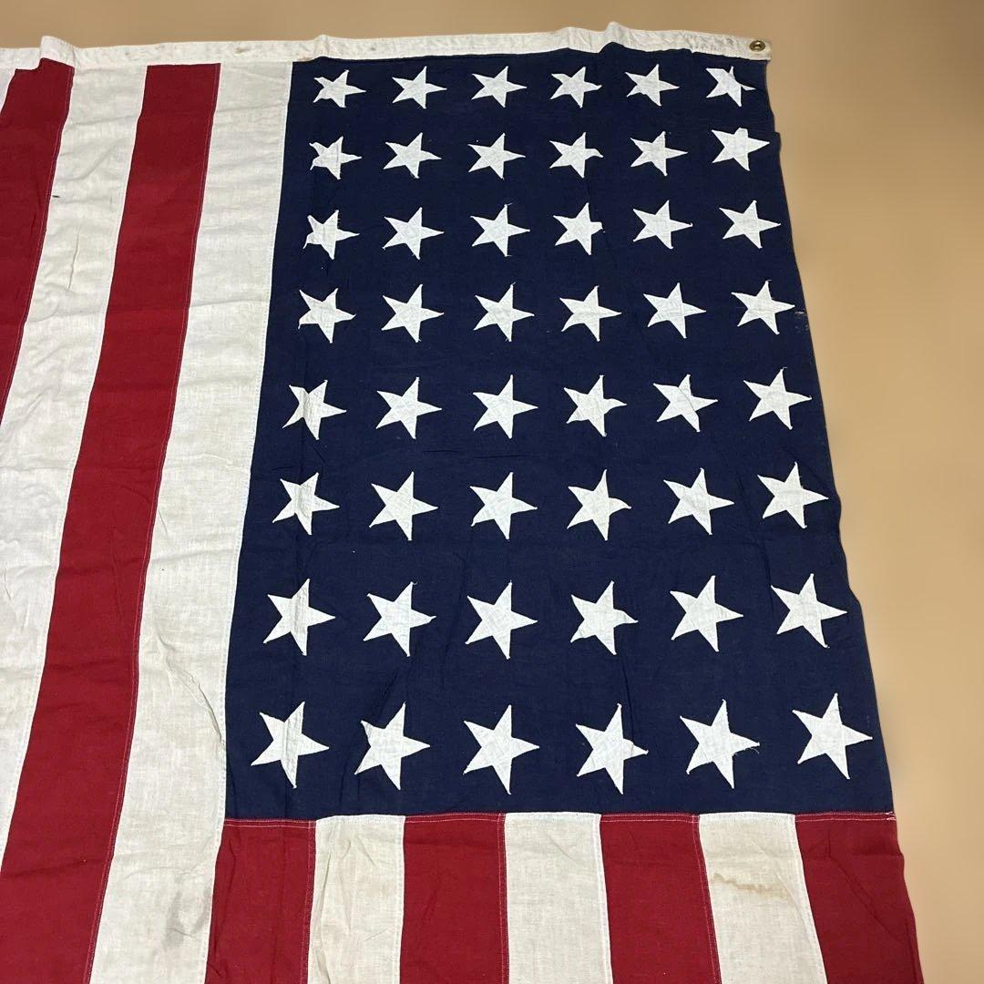 USA製 40s 50s 特大 ビンテージ アメリカ 国旗 星条旗 48スター