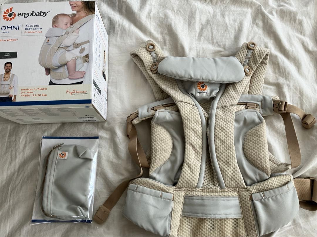 コニーのおまけつき　エルゴベビー　抱っこ紐　オムニブリーズ　サンドベージュ