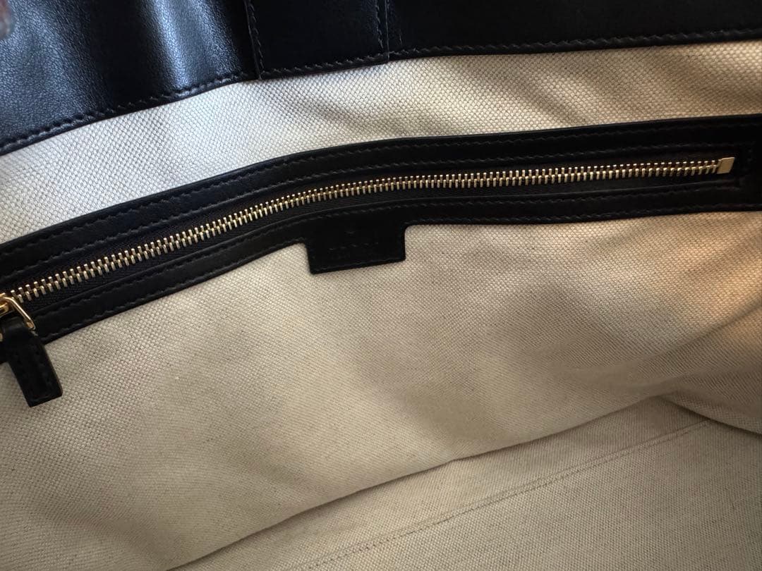 GUCCI グッチ OPHIDIA GGマトラッセ ミディアムトート レザー 黒