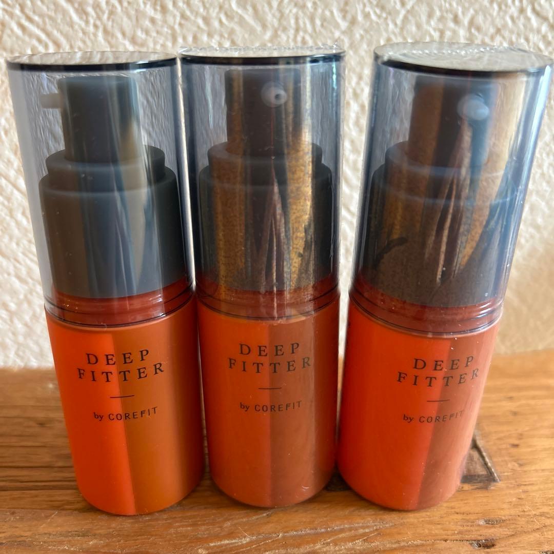 【新品未使用】コアフィット　ディープフィッター3本セット、ジェルパット