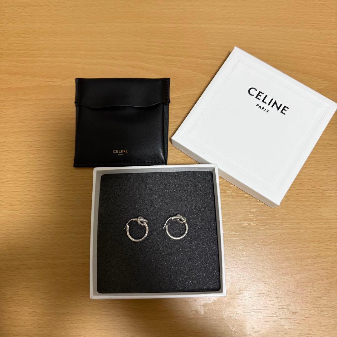 ノット スモールフープ / ロジウムフィニッシュ ブラス