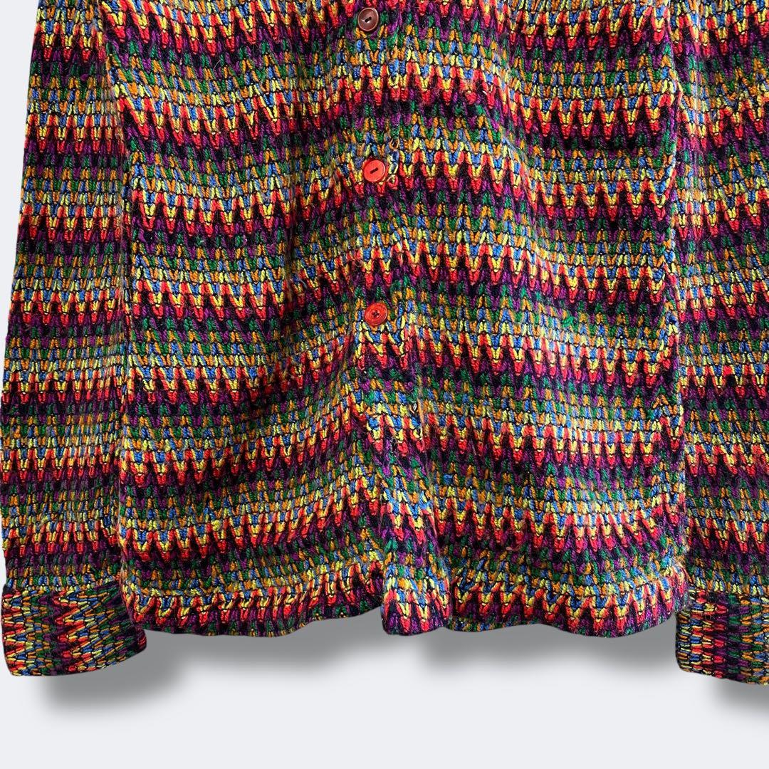 3点¥10,000 ビンテージ 古着 卸 レトロ 80's ウール柄シャツ