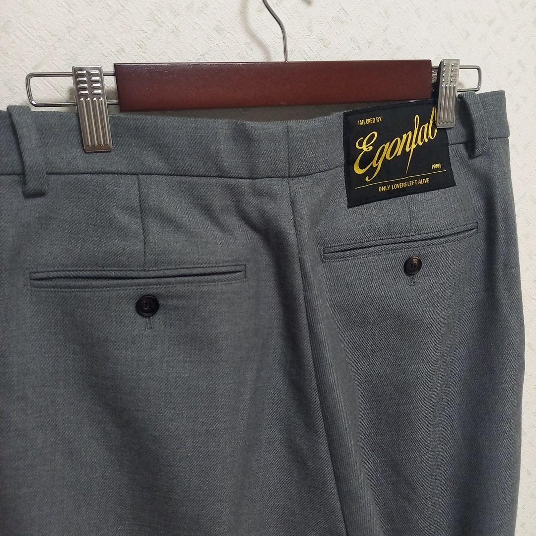 EgonLab エゴンラボ　24awグレー　Large Pants フレアバギー
