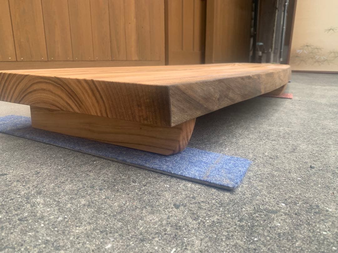☆琴音0726☆あがり框下補助（楠一枚板)踏み台オーダー製作●確認