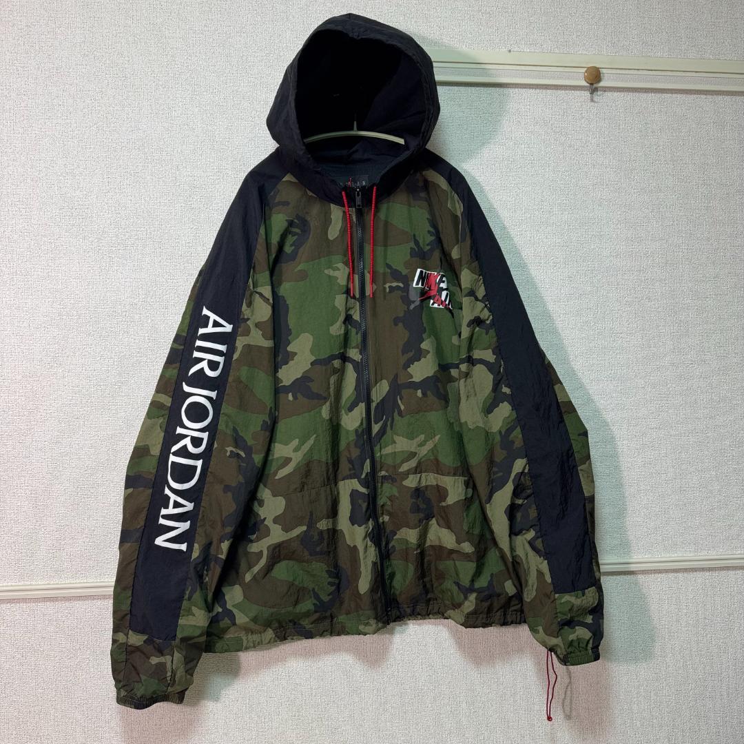 NIKE AIR JORDAN ナイロンジャケット 迷彩 カモフラ 希少 3XL