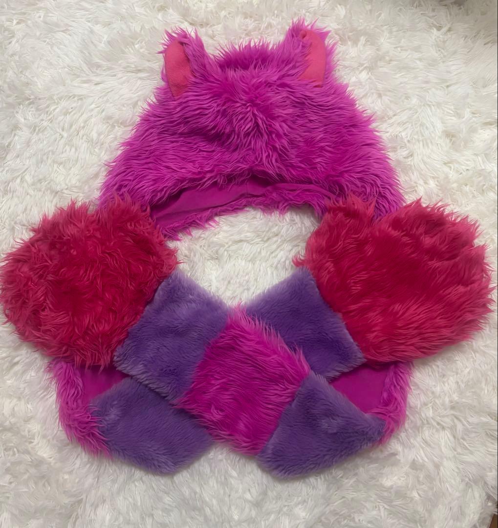 チェシャ猫マフラー ファンキャップ ディズニー