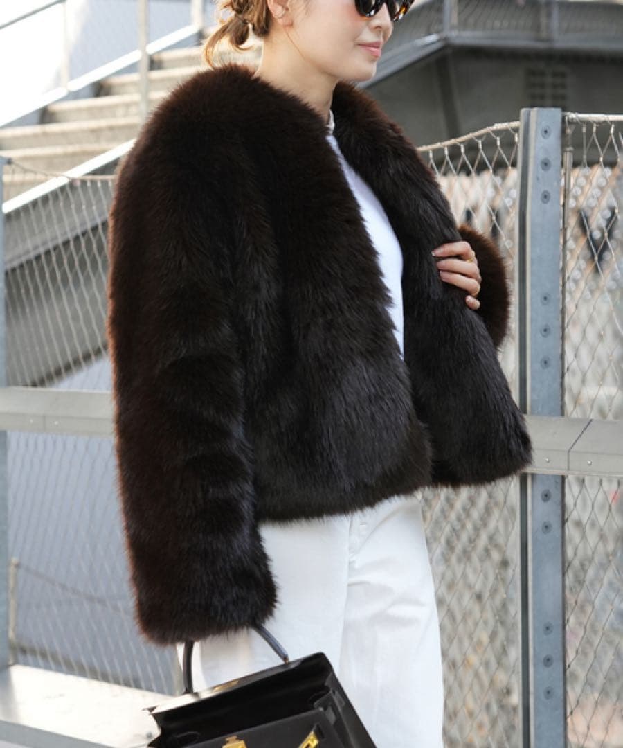 ドゥーズィエムクラス　Anna Fur ジャケット