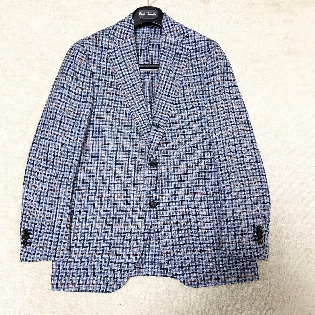 極美品　ラルディーニ　アンコンジャケット　テーラードジャケット　チェック　現行