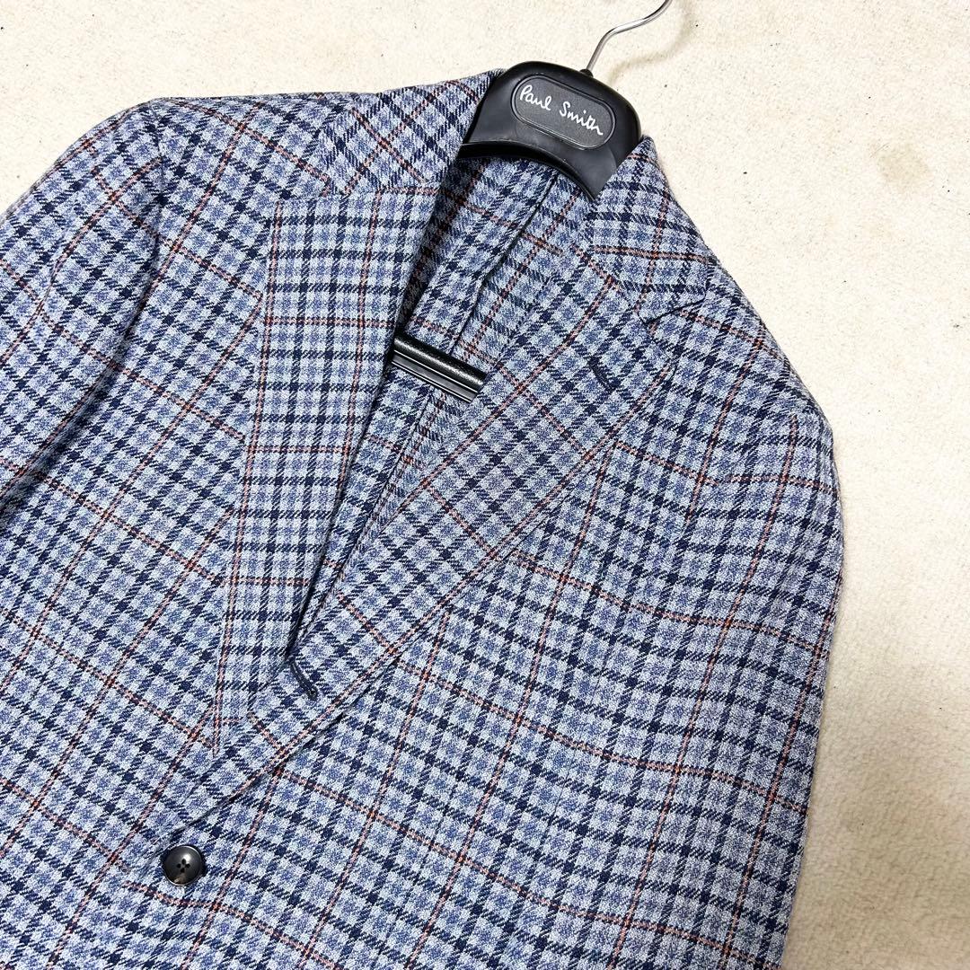 極美品　ラルディーニ　アンコンジャケット　テーラードジャケット　チェック　現行