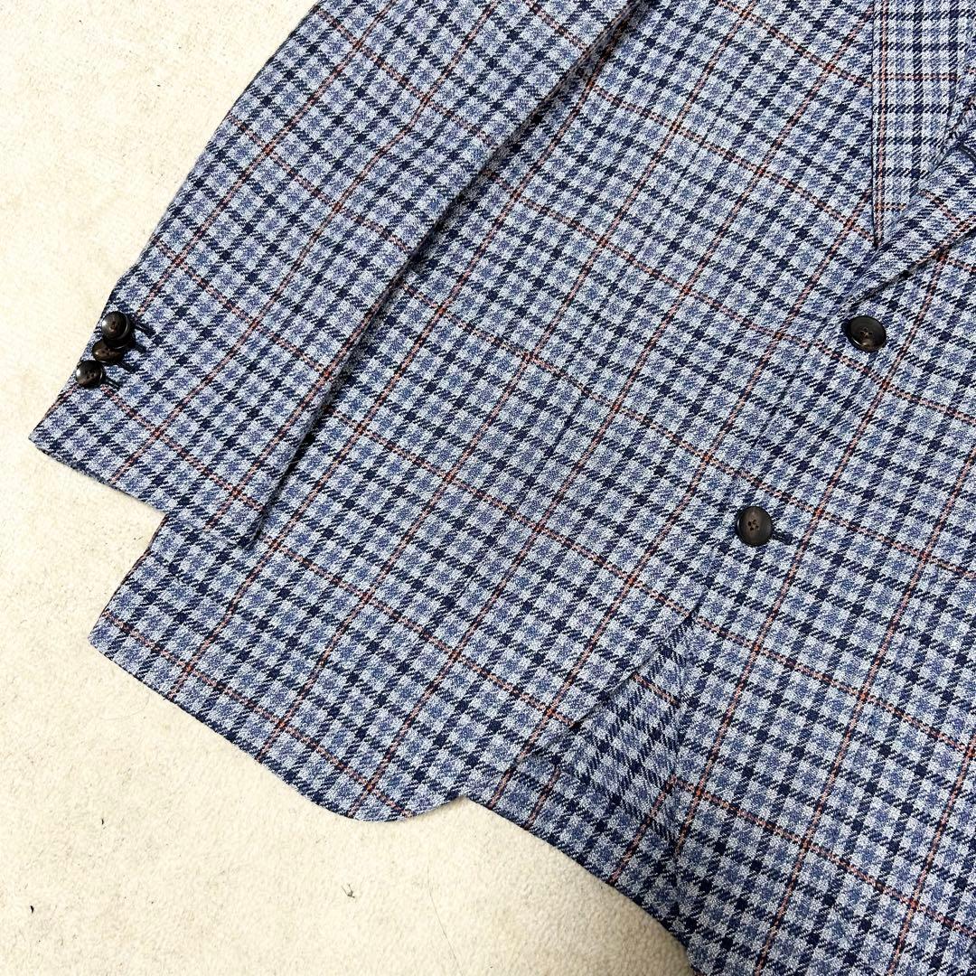 極美品　ラルディーニ　アンコンジャケット　テーラードジャケット　チェック　現行