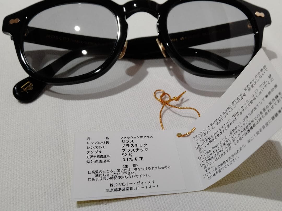 [正規店購入] 未使用MOSCOT レムトッシュ49㎜日本限定16thBLACK