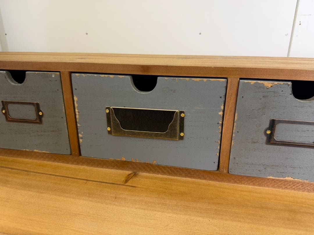 天然木　スチール　キャビネット　インダストリアル　チェスト　引出　レトロ　棚