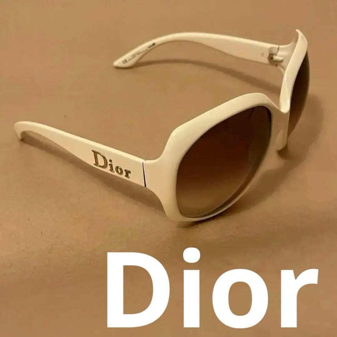 （希少）Dior クリスチャン　ディオール　サングラス　白　ホワイト