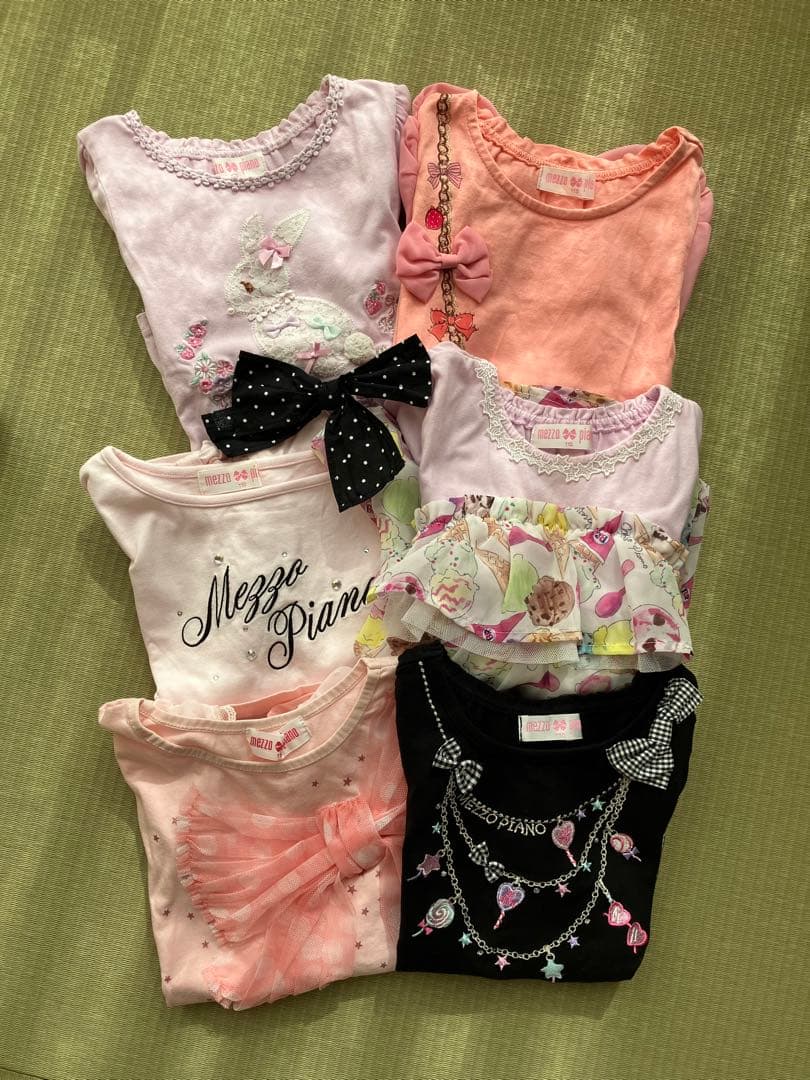 【値下げ】メゾピアノ 半袖Tシャツ6枚セット サイズ110