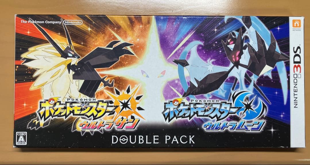 ポケモン ウルトラサン・ムーン ダブルパック 3DS【説明書付・動作確認済】美品