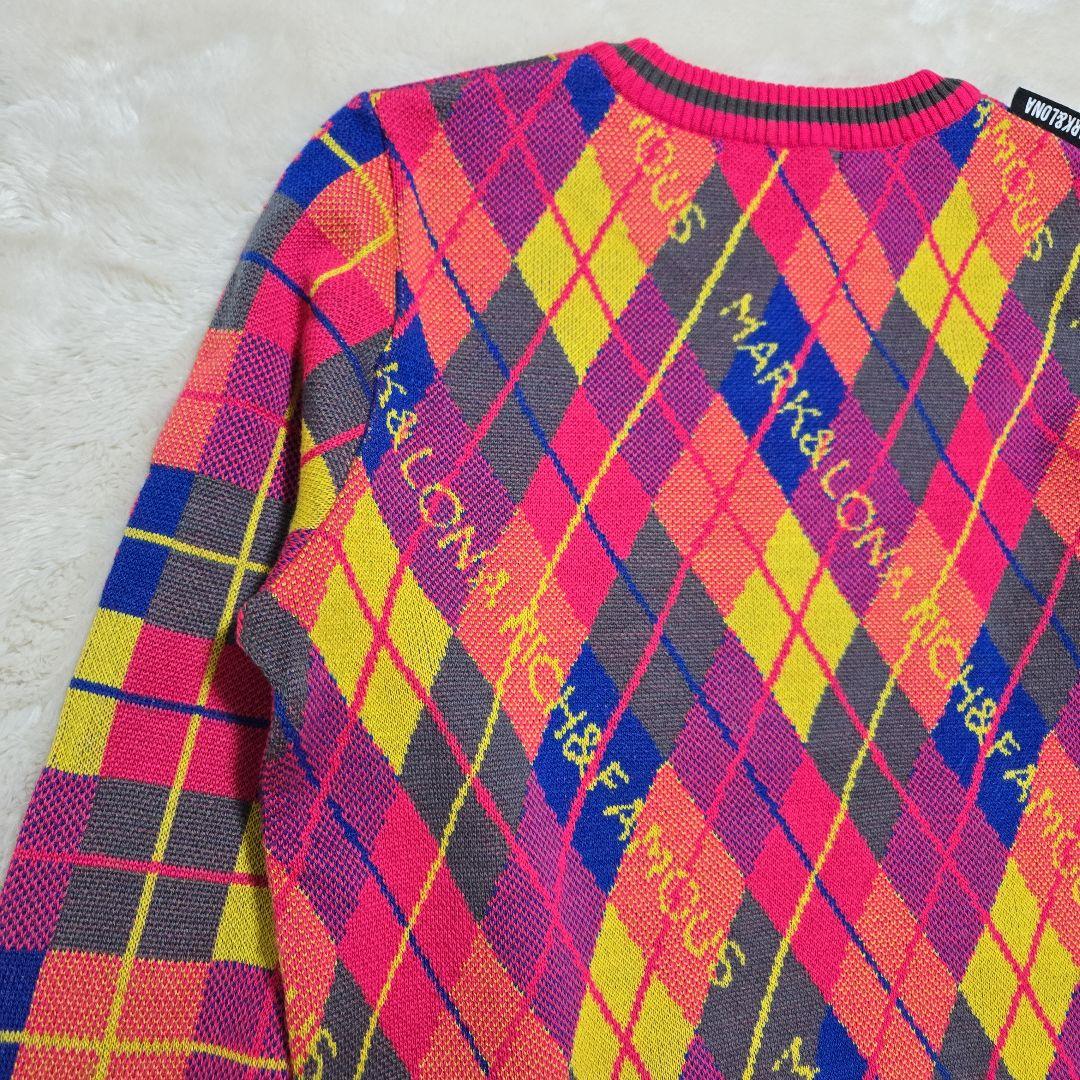 美品 マークアンドロナ アーガイル柄 セットアップ 日本製 近年モデル