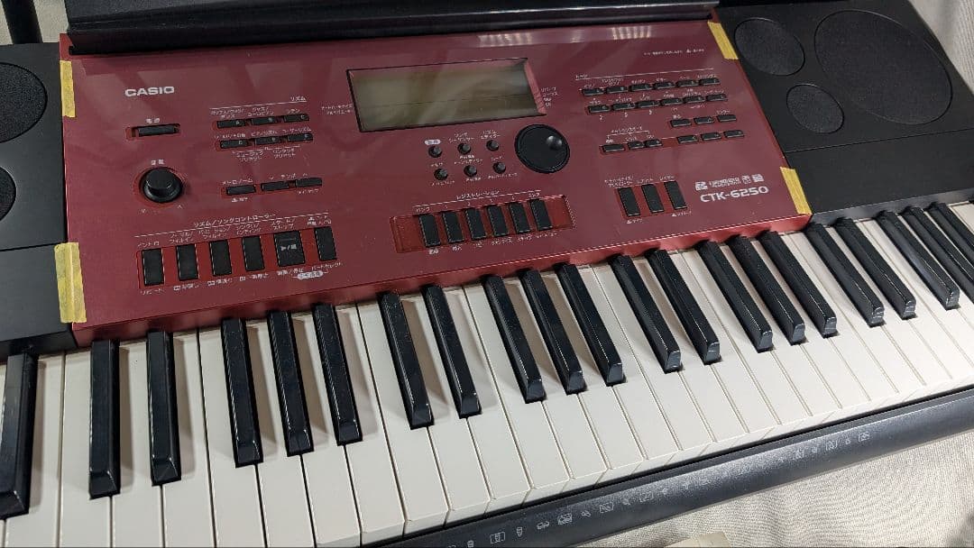 CASIO CTK-6250 ハイグレードキーボード 61鍵　スタンド付　45A