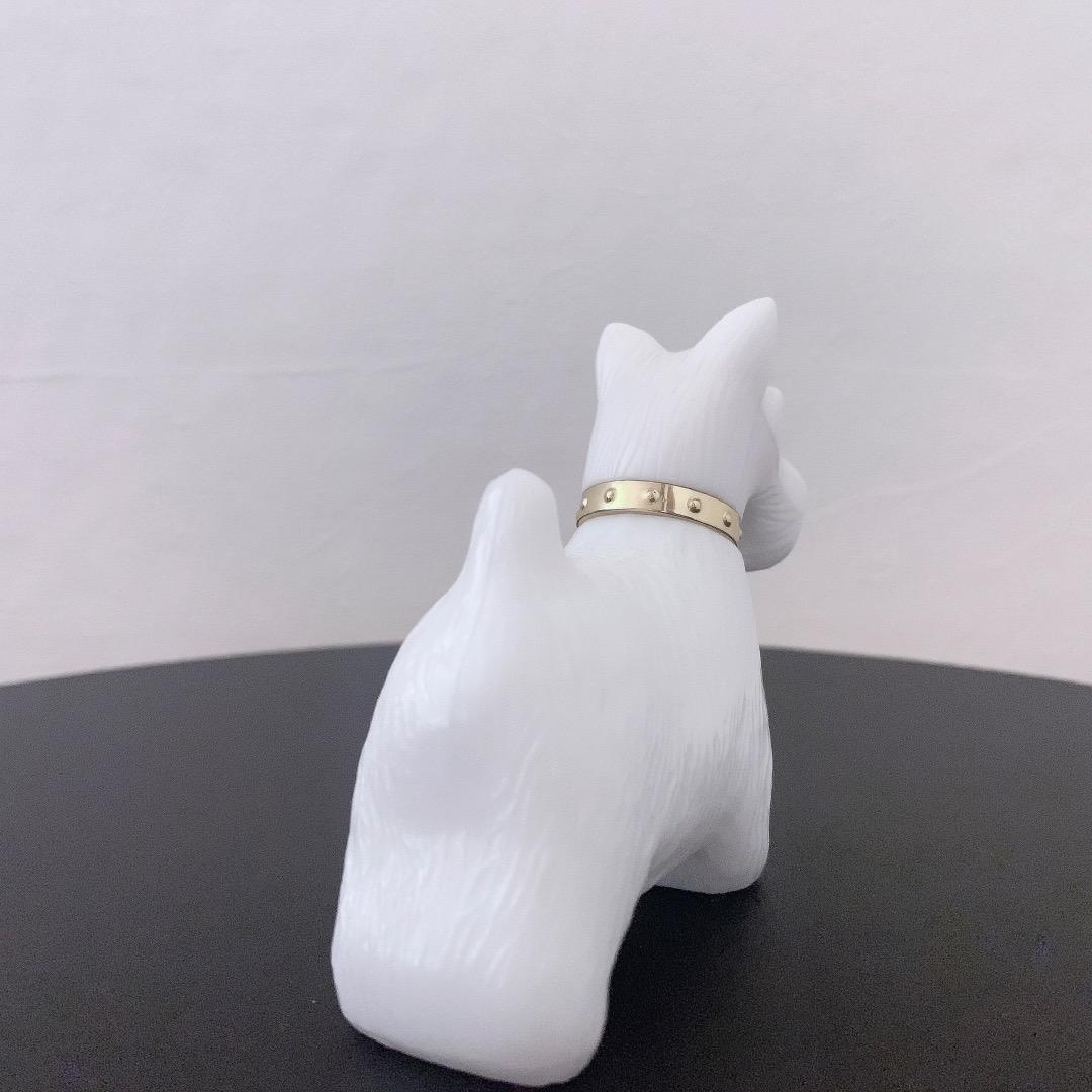 希少 AVON 1980年代 箱付 スコティッシュテリア 香水瓶 ミルクガラス*