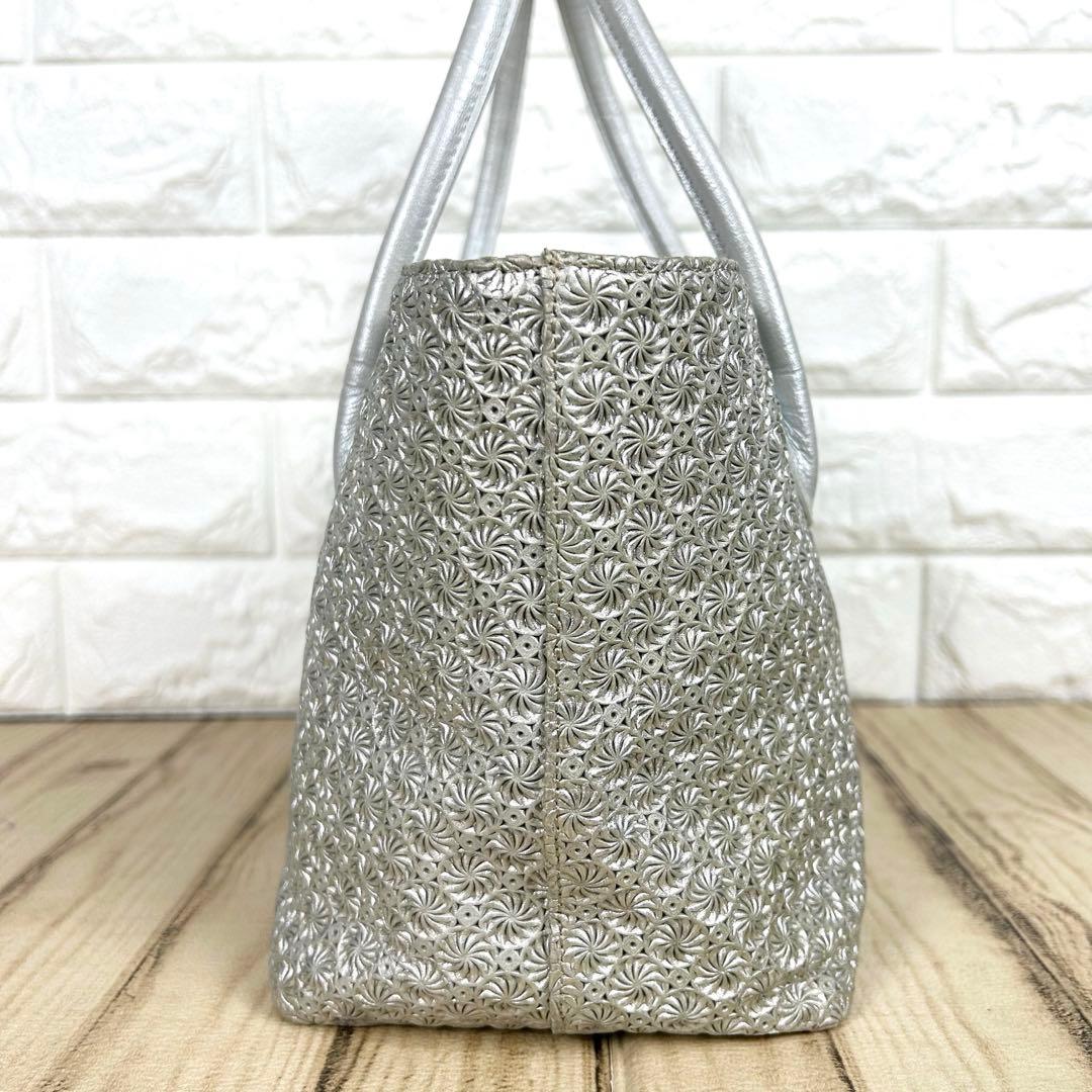 ヒロコハヤシ ジラソーレ シルバー　ハンドバッグ セレモニー　フォーマル　保存袋