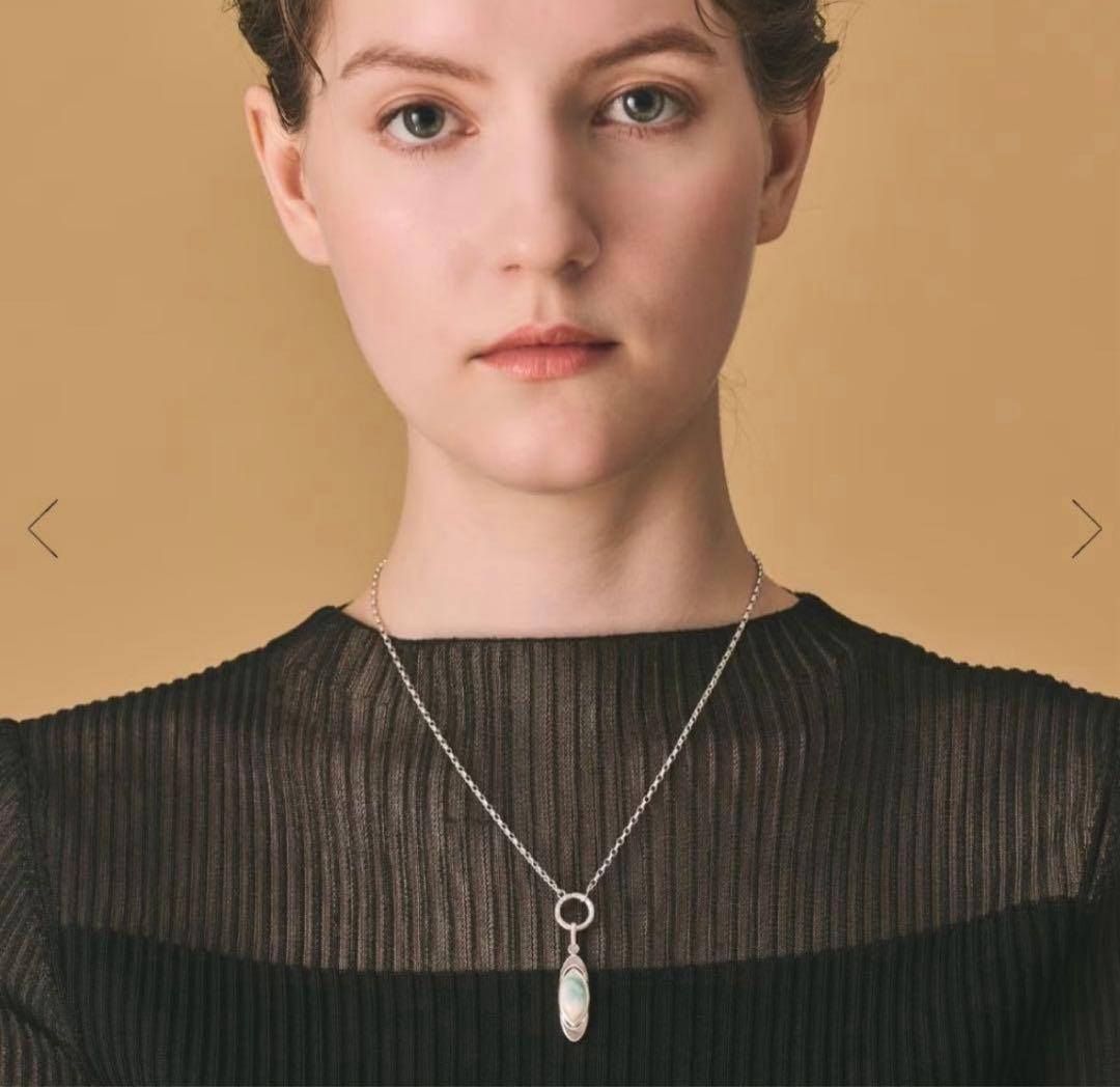 agete アガット　シルバーシェルチャーム　夜光貝　黒蝶貝　販売証明書＆箱付き