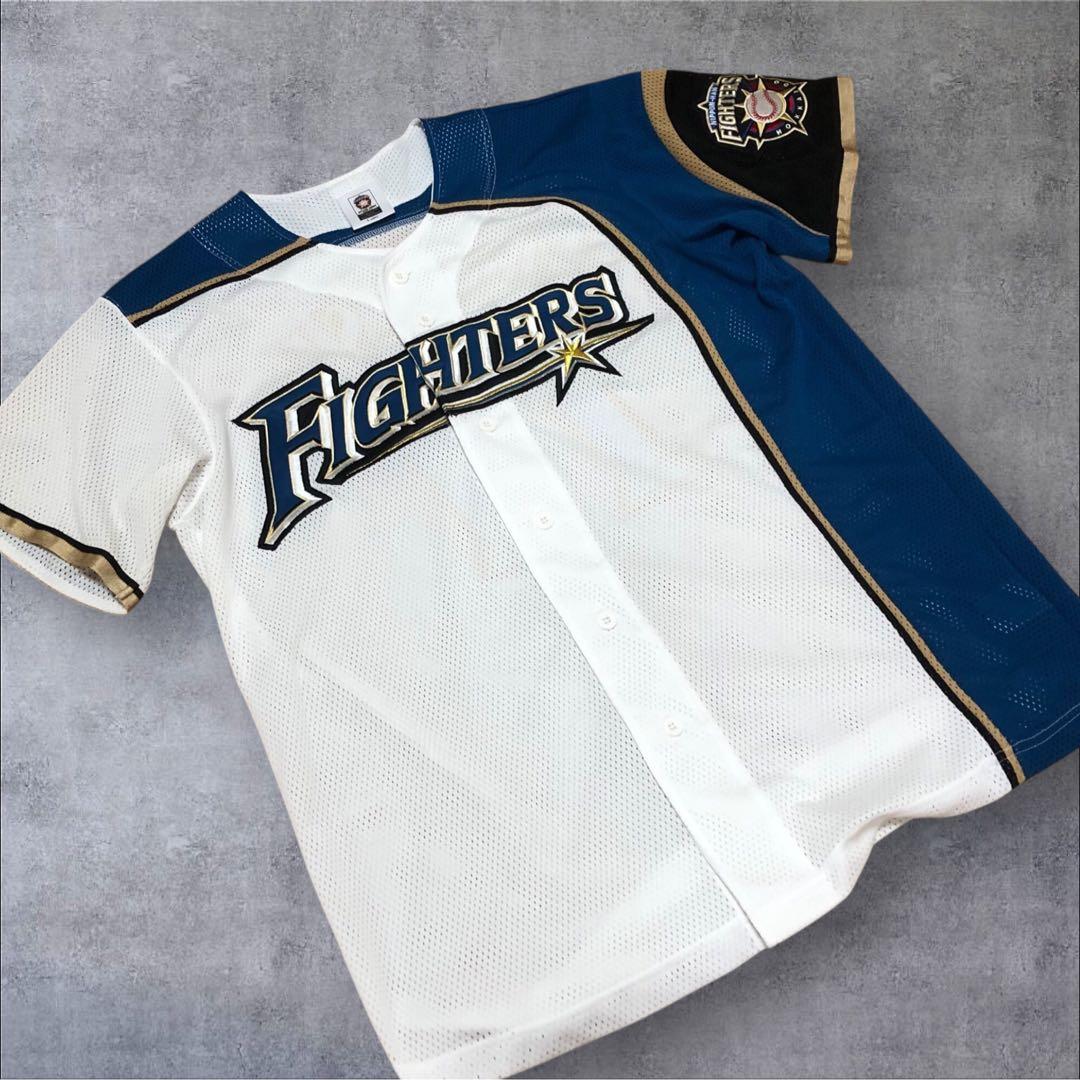 【希少】日本ハムファイターズ　ダルビッシュ有　ユニフォーム　ワッペン　刺繍　L