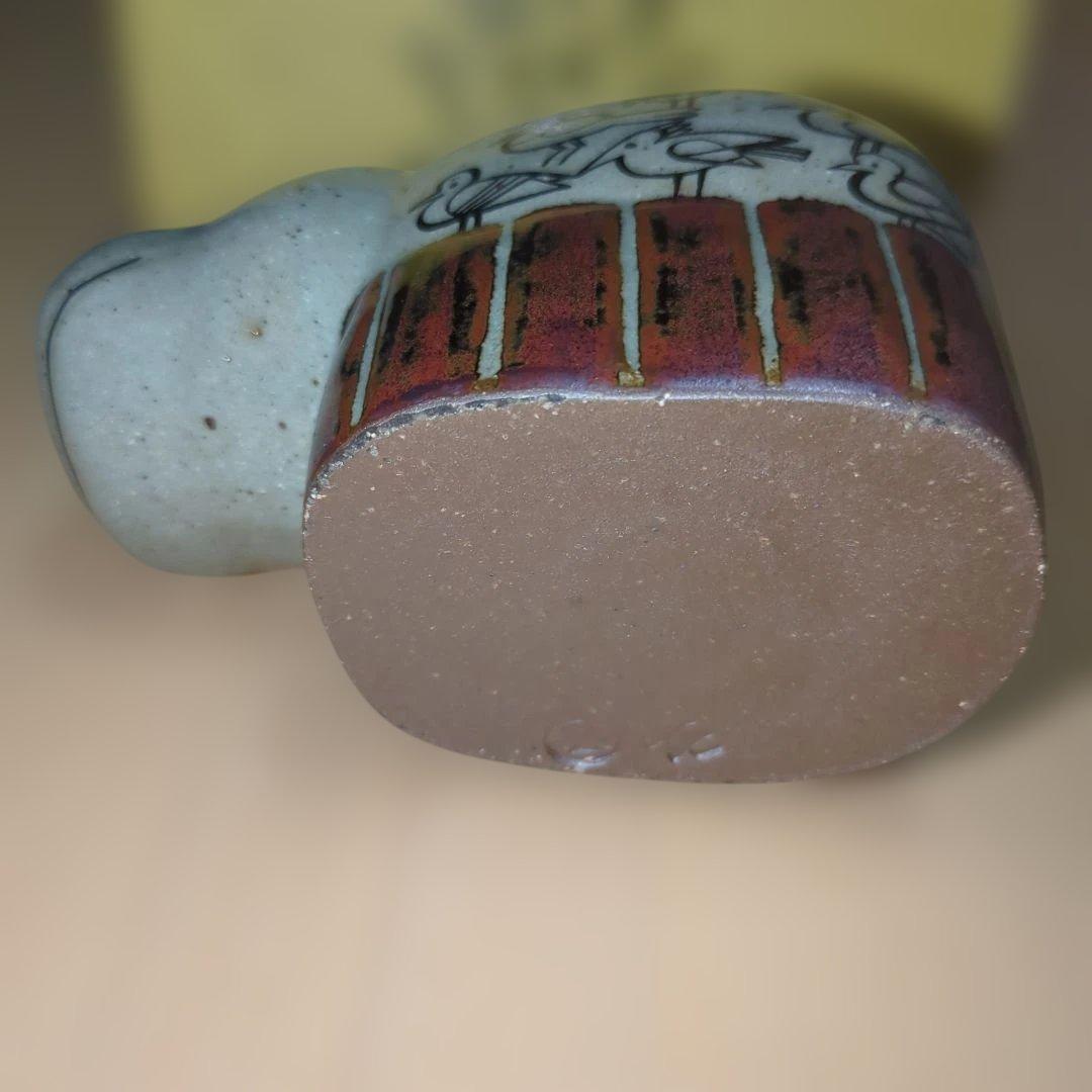 リサ・ラーソン　カバ　貯金箱　波佐見焼　置物