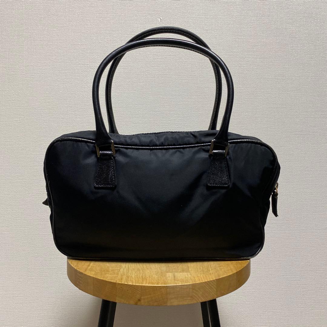 PRADA ナイロンハンドバッグ　ブラック