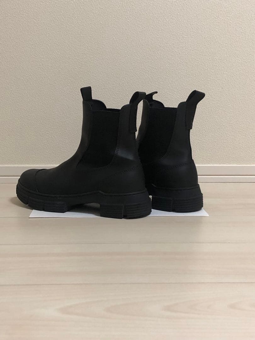 GANNI ガニーリサイクルラバーブーツ 37