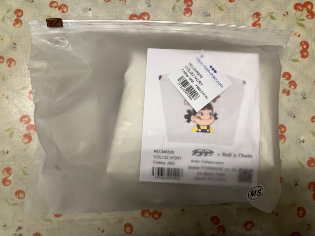 ボールアンドチェーン 不二家 ペコちゃん ミルキー MSサイズ 白
