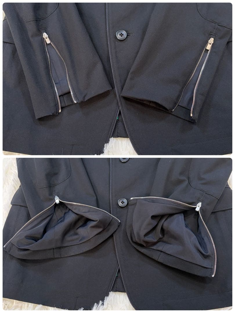 【美品】ヘルムートラング パイピング テーラードジャケット 日本製 黒 36