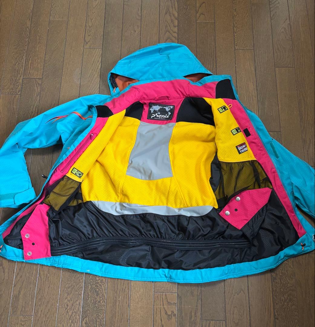 フェニックス　スキーウェア （上）メンズ M ターコイズ