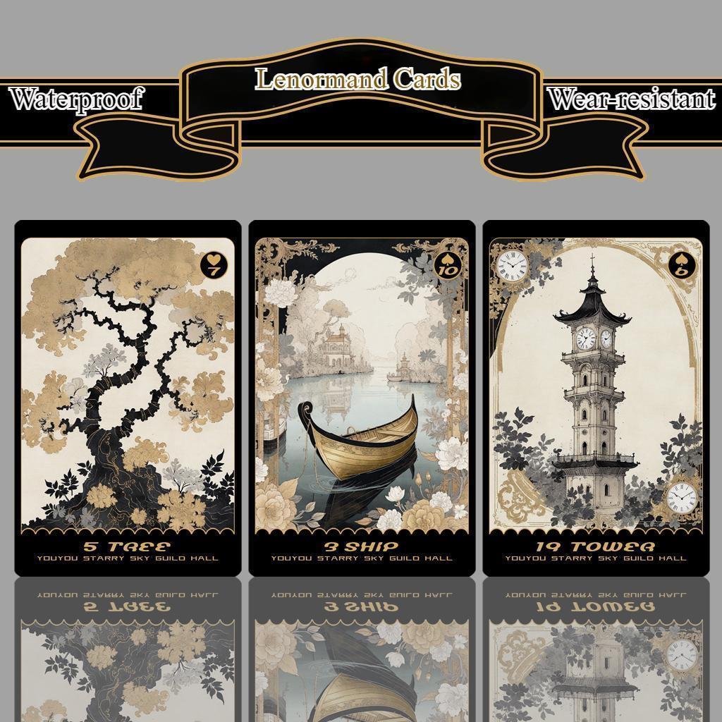 【正規品ルノルマンカード】美麗✨海外インディーズ✨シックで上品な色彩のデッキ