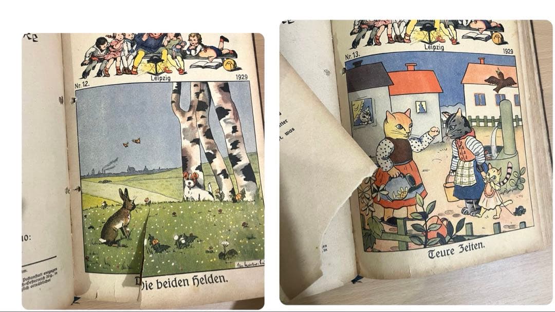 NO334希少 古書 アンティーク 洋書 ドイツ 児童書 絵本 ビンテージ 雑誌