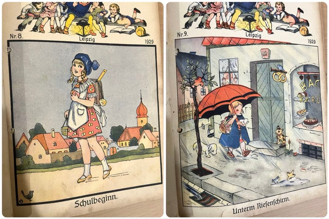 NO334希少 古書 アンティーク 洋書 ドイツ 児童書 絵本 ビンテージ 雑誌