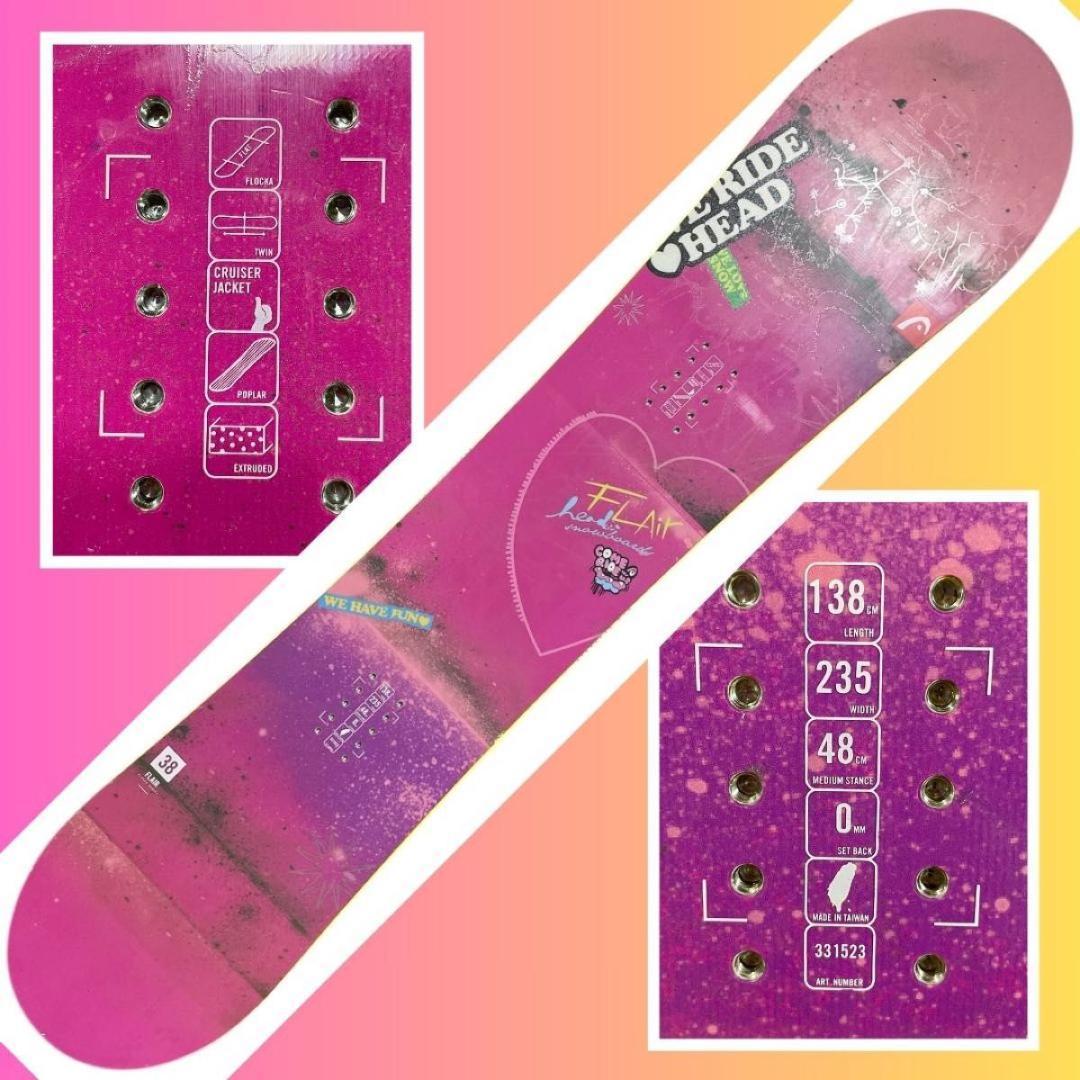 【初心者でも乗り易い】スノボドセット「HEAD×BURTON」138 レディース