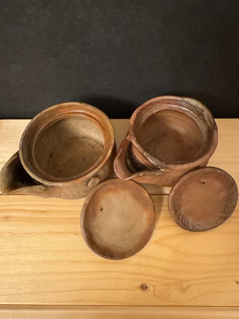 蔵出し品 備前焼 宝瓶 作家造 煎茶道具